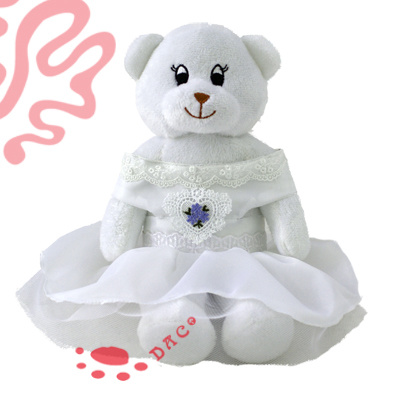 Plush Wedding Dress Bear