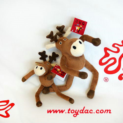 Stuffed Christmas Reindeer with Scarf