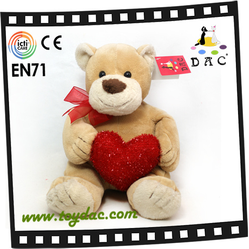 Plush Valentine Bear with Love Heart