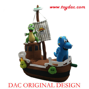 Plush Pirate Ship Animal Set