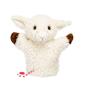 Plush Wild Animal Lamb Puppet