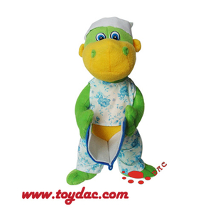 Plush Carton Dinosaur with Cap