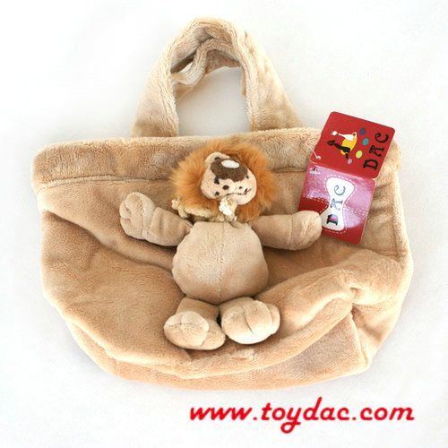 Plush Dog and Plush Dog House Toy