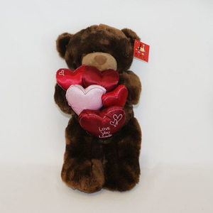 Plush Faux Fur Love Bears