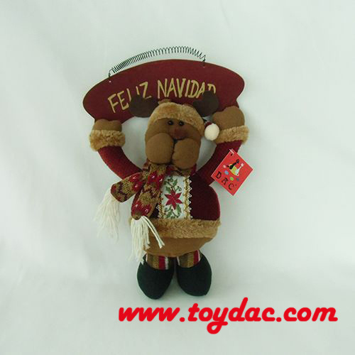 Papá Noel de peluche multicolor