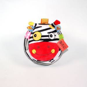 Soft Baby Toy Animal Head Rattle Ring