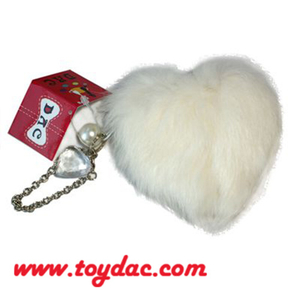 High Heart Rabbit Hair Key Ring