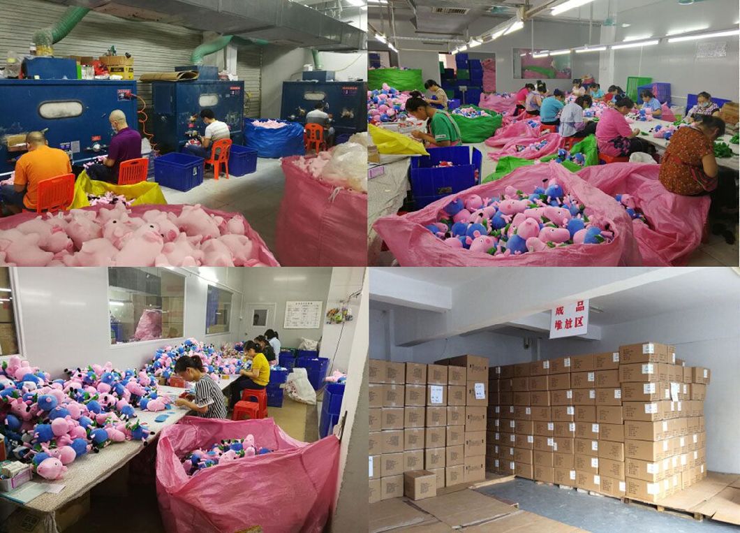 Garçon en carton peluche avec pomme