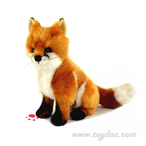 Stuffed Faux Fur Red Fox