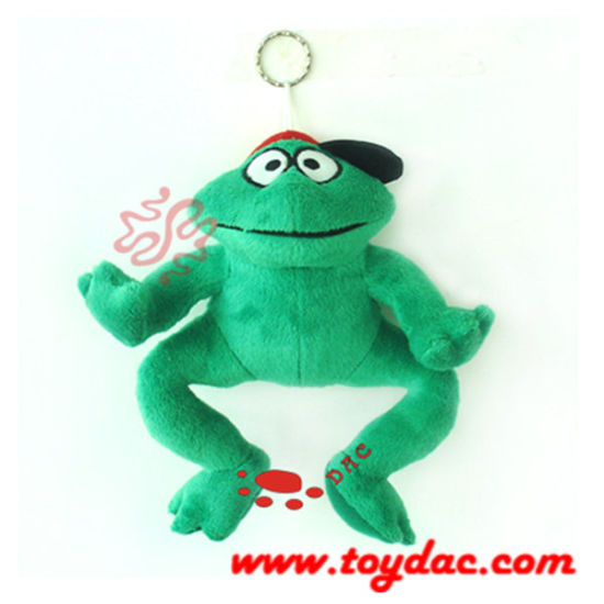 Plush Comic Frog Key Ring Toy