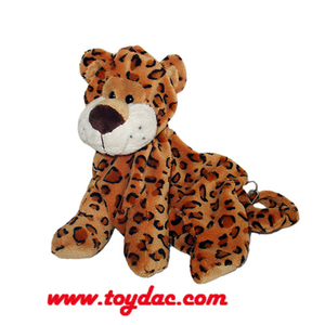 Plush Leopard Infant Backpack