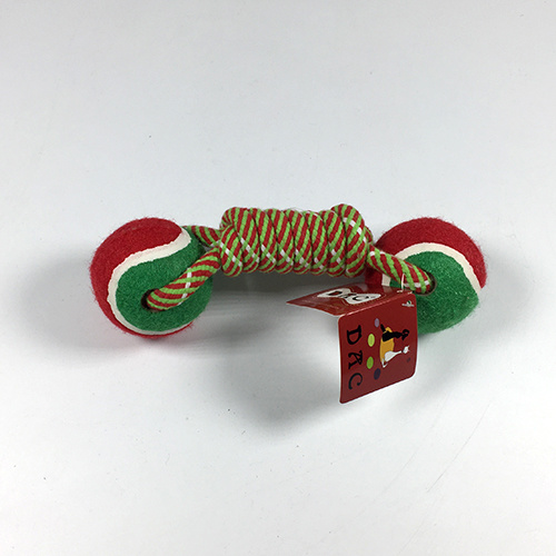 Dog Color Holiday Rope Toy for Christmas